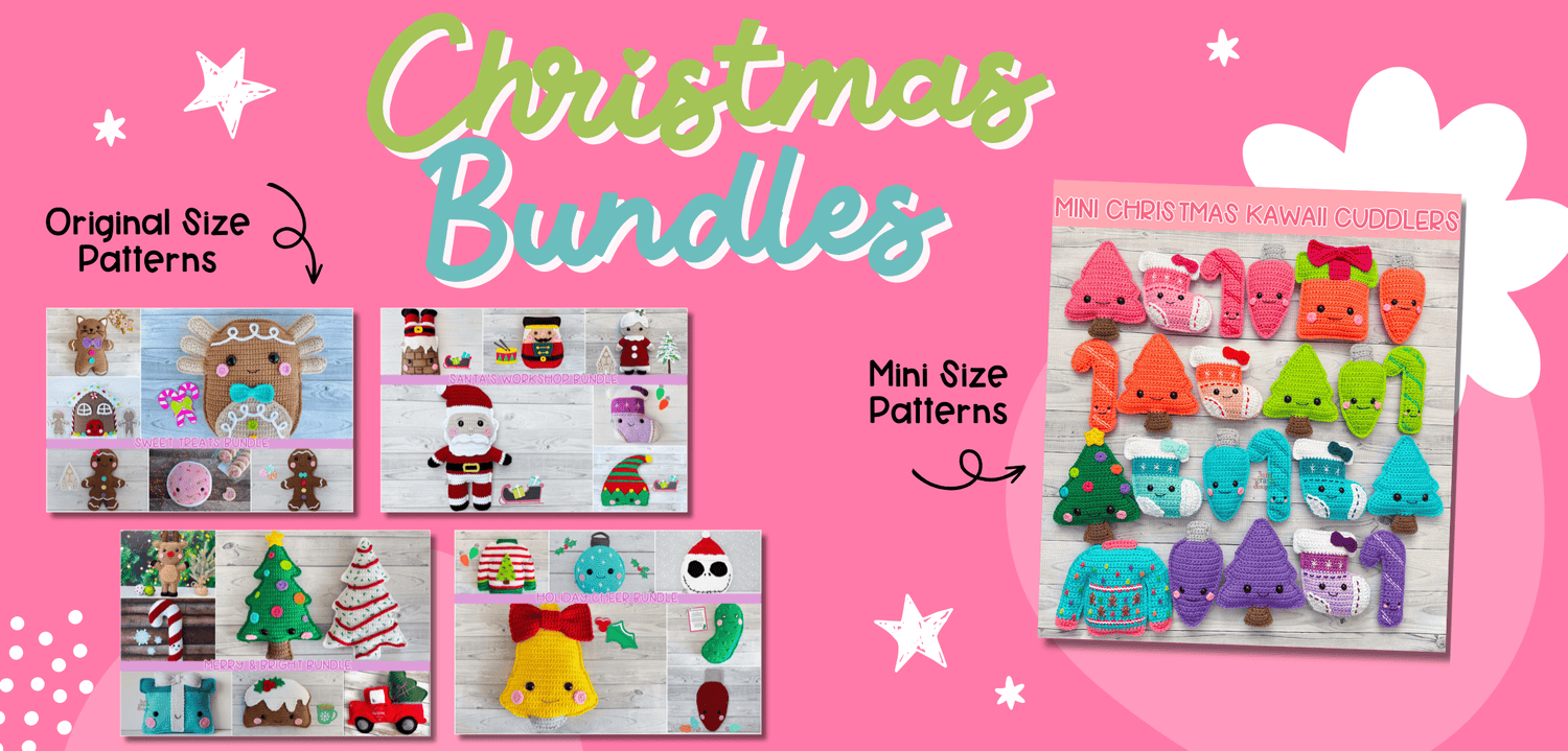 Tiny Christmas Kawaii Cuddler® Crochet Pattern BUNDLE