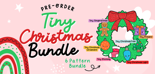 Tiny Christmas Kawaii Cuddler® Crochet Pattern BUNDLE