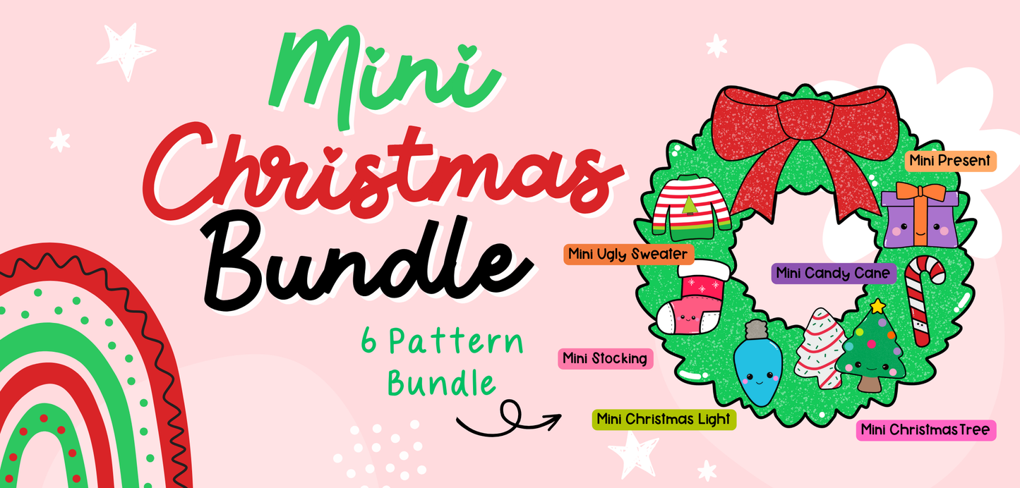 Mini Christmas Kawaii Cuddler® Crochet Pattern BUNDLE