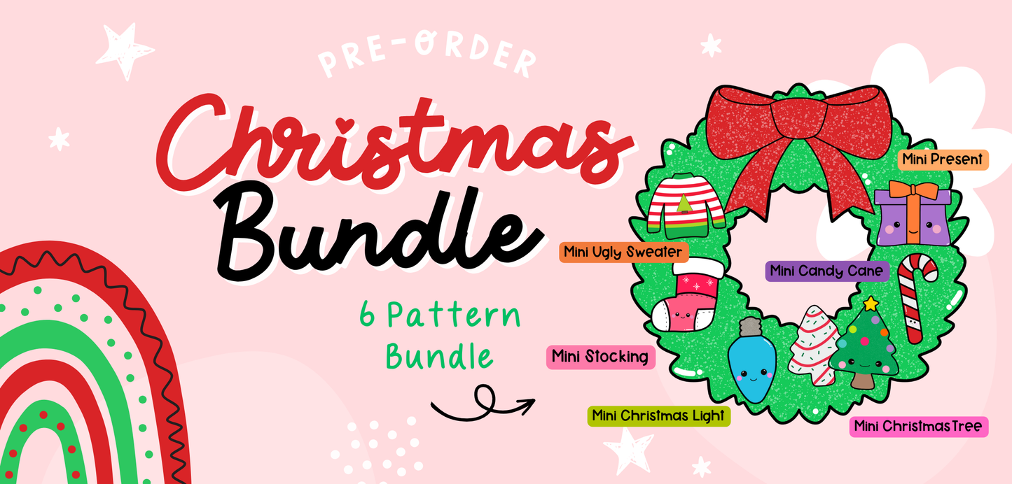 Mini Christmas Kawaii Cuddler® Crochet Pattern BUNDLE