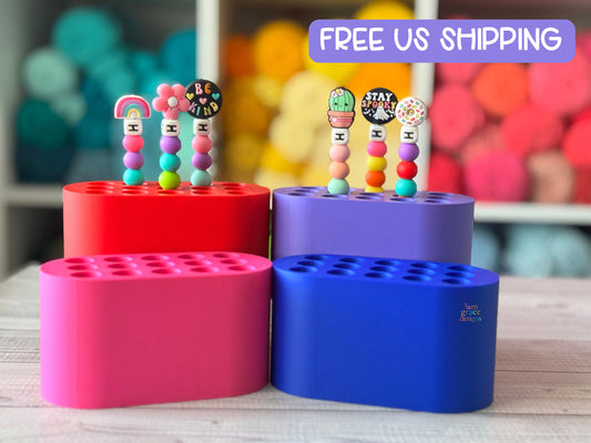 Solid Color Crochet Hook Rack Stand Holder *FREE US Shipping!*