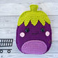 Eggplant Squish Kawaii Cuddler® Crochet Pattern