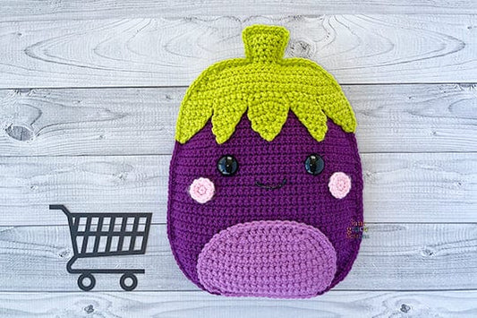 Eggplant Squish Kawaii Cuddler® Crochet Pattern