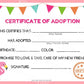 Flamingo Kawaii Cuddler® Adoption Certificate