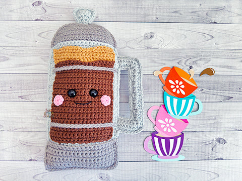 French Press Kawaii Cuddler® Crochet Pattern