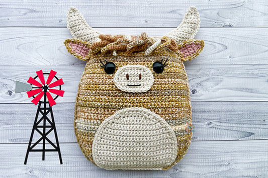 Highland Cow Squish Kawaii Cuddler® Crochet Pattern