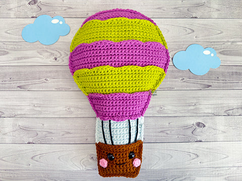 Hot Air Balloon Kawaii Cuddler® Crochet Pattern