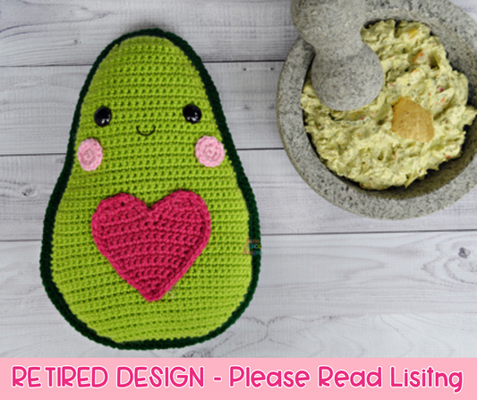 Avocado Kawaii Cuddler® Crochet Pattern