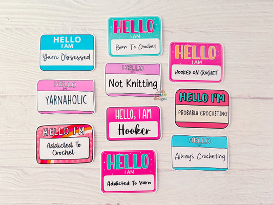 Hello My Name Is Vinyl Sticker