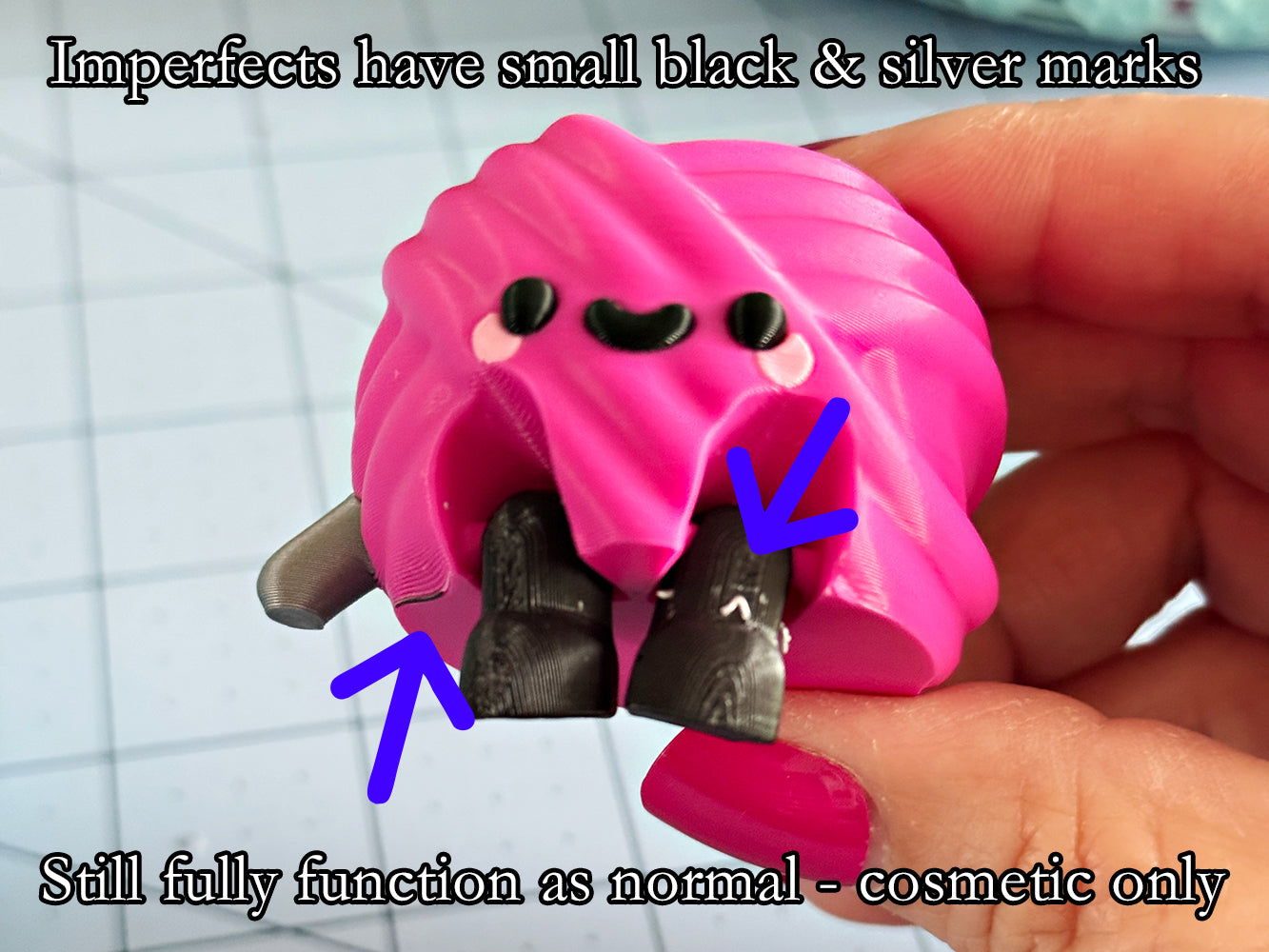 Kawaii Crochet Yarn Ball Clicker Fidget