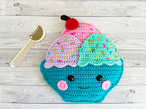 Ice Cream Sundae Kawaii Cuddler® Crochet Pattern
