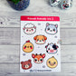 Kawaii Animals Volume 2 Vinyl Sticker Sheet