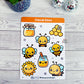 Kawaii Bees Vinyl Sticker Sheet