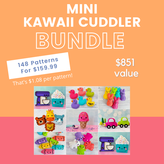 **Limited Time Offer** Mini Kawaii Cuddler® Crochet Pattern Bundle
