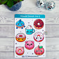 Kawaii Donuts Volume 2 Vinyl Sticker Sheet