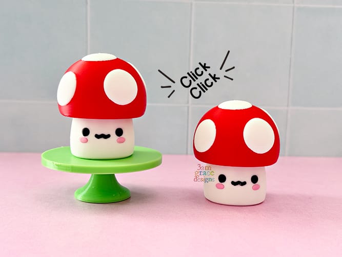 Kawaii Mushroom Clicker Fidget