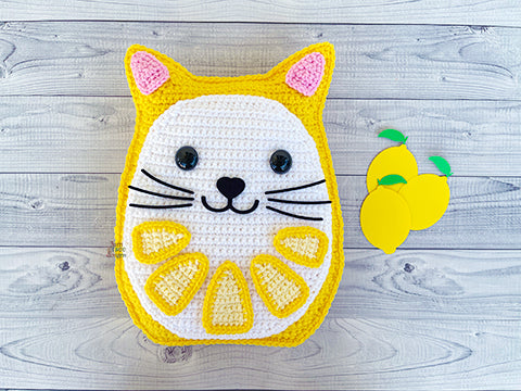 Lemon Cat Squish Kawaii Cuddler® Crochet Pattern