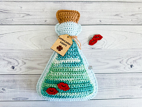 Leprechaun Kisses Tags & Kisses For Crochet/Knit Amigurumi - 2 Sets