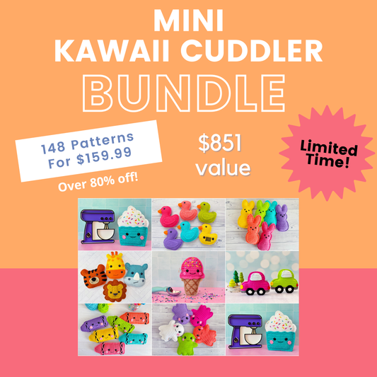 **Limited Time Offer** Mini Kawaii Cuddler® Crochet Pattern Bundle