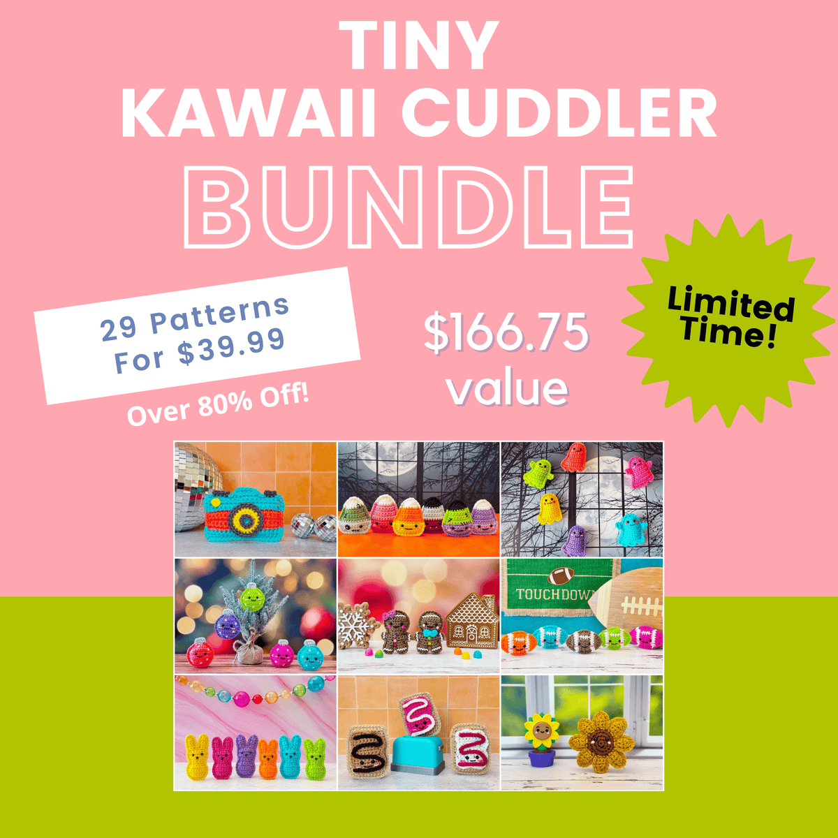 **Limited Time Offer** Tiny Kawaii Cuddler® Crochet Pattern Bundle