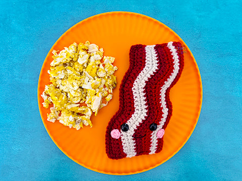 Mini Bacon Kawaii Cuddler® Crochet Pattern