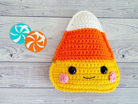 Mini Candy Corn Kawaii Cuddler® Crochet Pattern