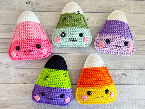 Mini Candy Corn Kawaii Cuddler® Crochet Pattern