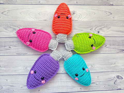 Mini Christmas Light Kawaii Cuddler® Crochet Pattern