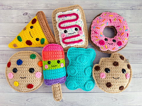 Mini Food Kawaii Cuddler® Crochet Pattern BUNDLE