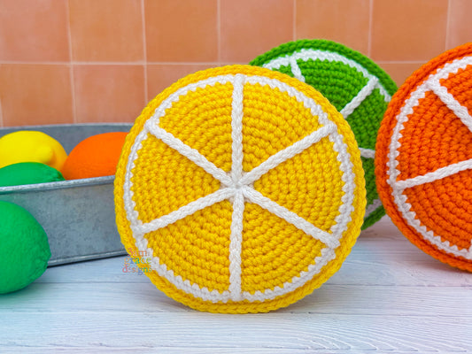 Mini Fruit Slice Kawaii Cuddler® Crochet Pattern
