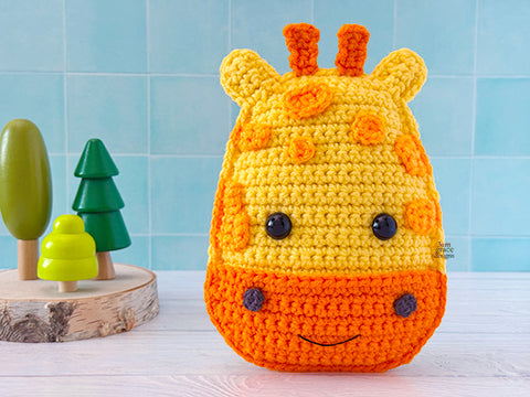Mini Giraffe Head Kawaii Cuddler® Crochet Pattern