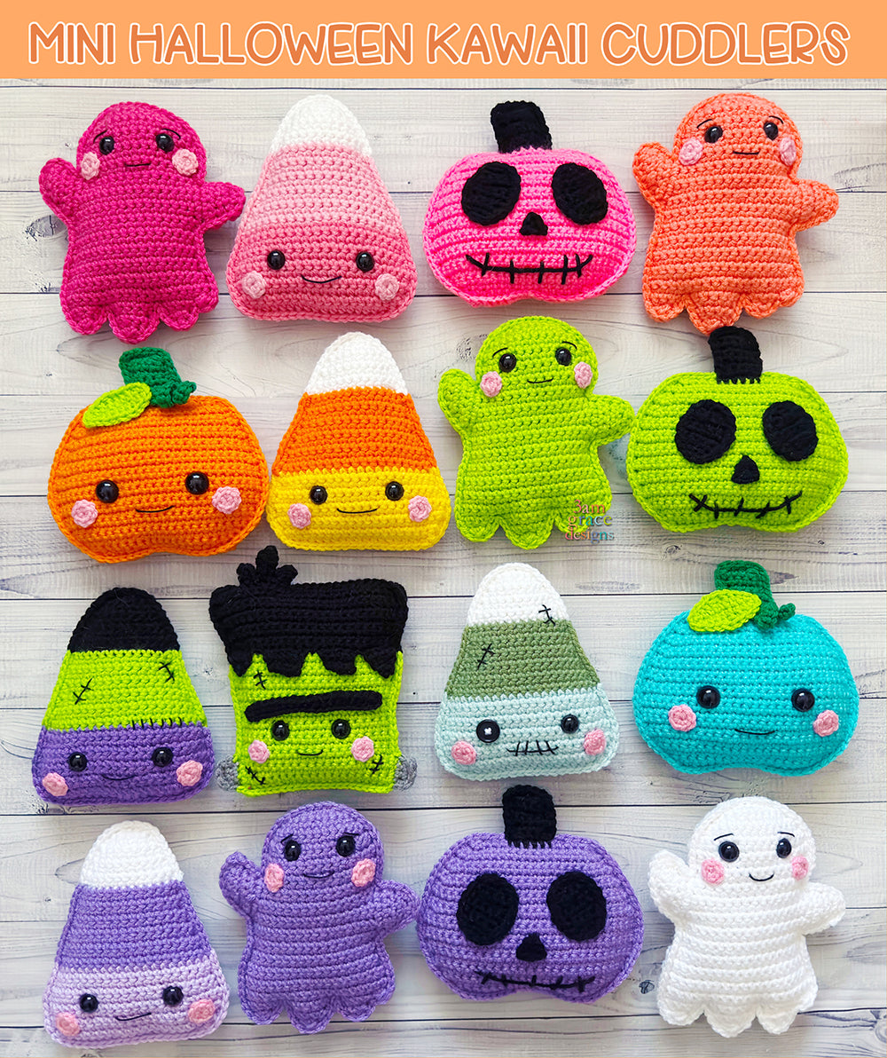 Mini Halloween Kawaii Cuddler® Crochet Pattern BUNDLE