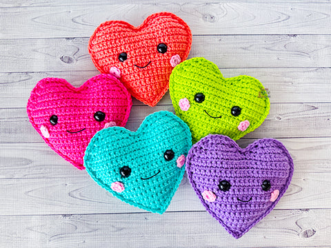 Mini Heart Kawaii Cuddler® Crochet Pattern