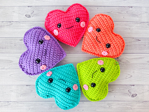 Mini Heart Kawaii Cuddler® Crochet Pattern