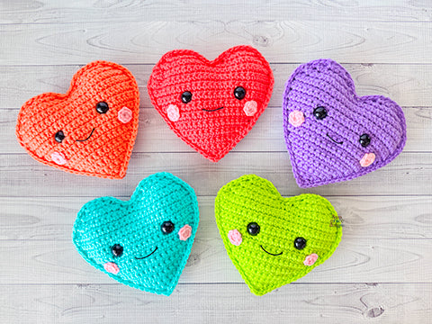 Mini Heart Kawaii Cuddler® Crochet Pattern