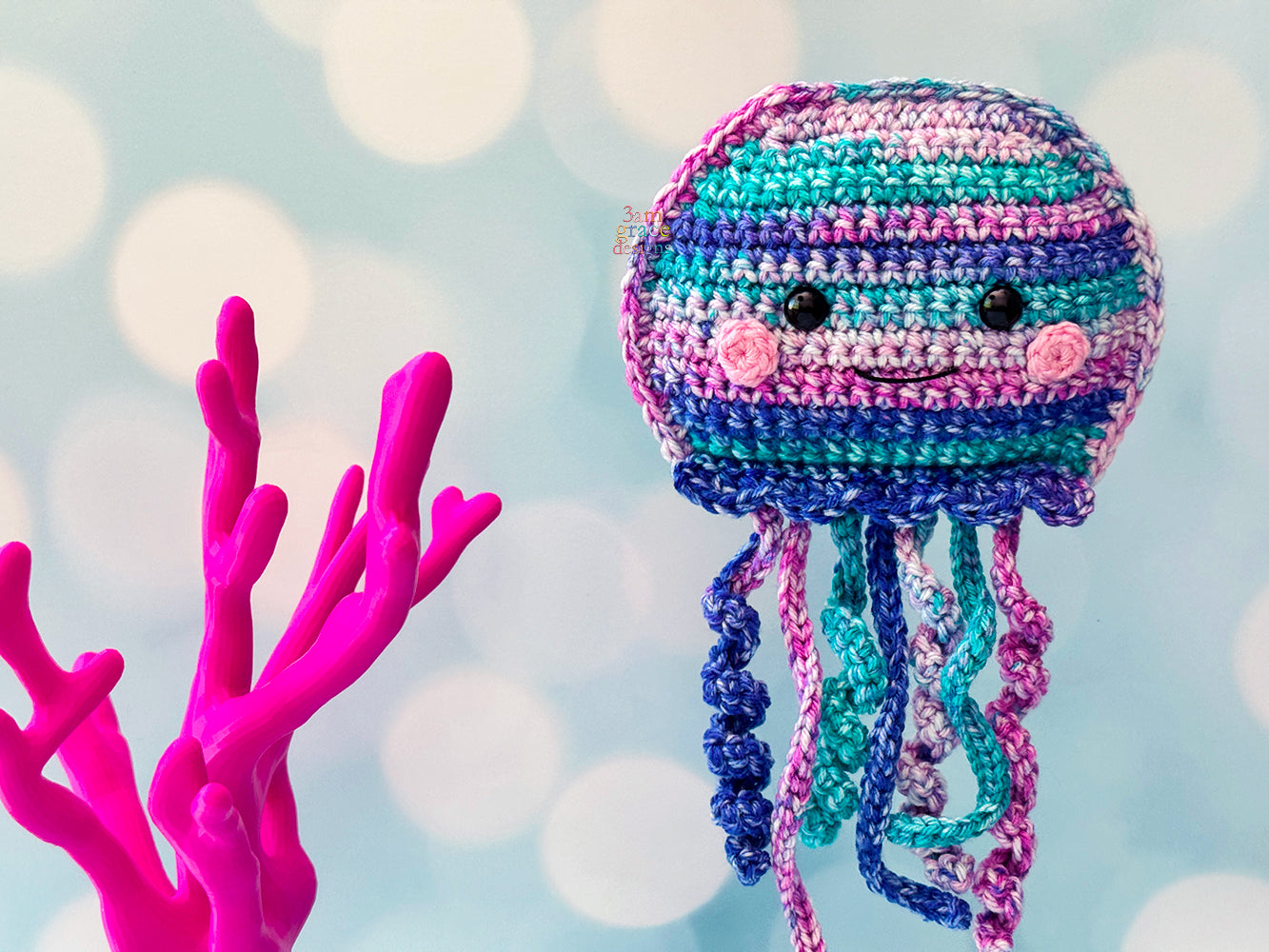Mini Jellyfish Kawaii Cuddler® Crochet Pattern