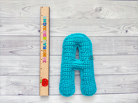 Alphabet Mini Letter A Kawaii Cuddler® Crochet Pattern