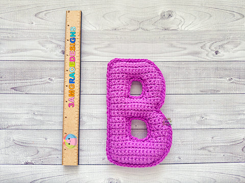 Alphabet Mini Letter B Kawaii Cuddler® Crochet Pattern