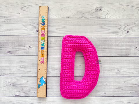 Mini Pattern Letter Alphabet Mini Letter D Kawaii Cuddler® Crochet Pattern – 3amgracedesigns