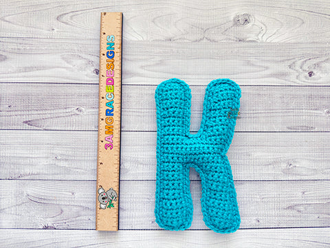 Alphabet Mini Letter K Kawaii Cuddler® Crochet Pattern