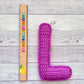 Alphabet Mini Letter L Kawaii Cuddler® Crochet Pattern