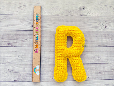 Alphabet Mini Letter R Kawaii Cuddler® Crochet Pattern