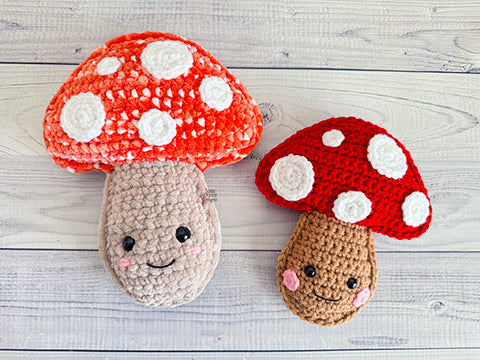 Mini Mushroom Kawaii Cuddler® Crochet Pattern