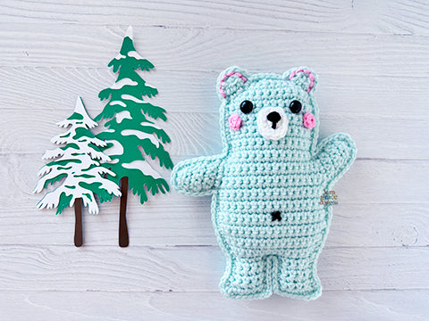 Mini Polar Bear Kawaii Cuddler® Crochet Pattern