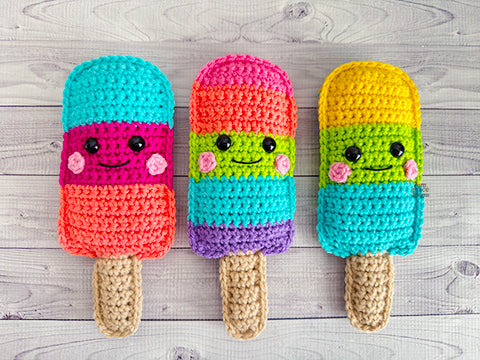 Mini Popsicle Kawaii Cuddler® Crochet Pattern