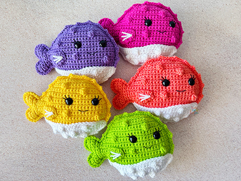 Mini Pufferfish Kawaii Cuddler® Crochet Pattern – 3amgracedesigns