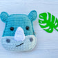 Mini Rhinoceros Head Kawaii Cuddler® Crochet Pattern
