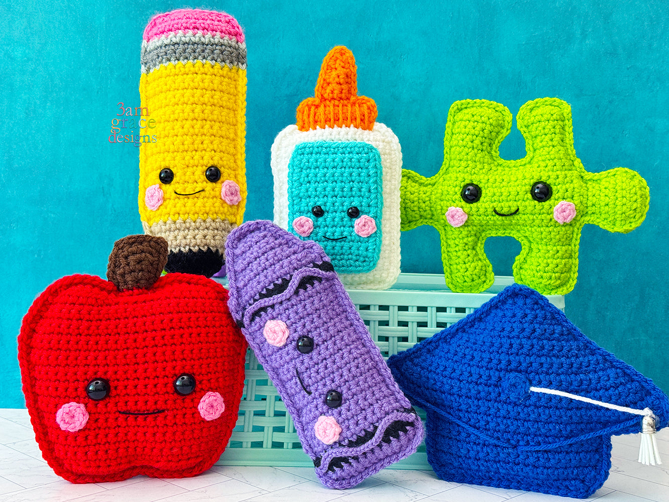 Mini School Kawaii Cuddler® Crochet Pattern BUNDLE