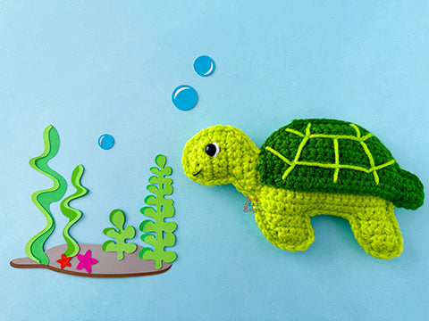 Mini Sea Turtle Kawaii Cuddler® Crochet Pattern