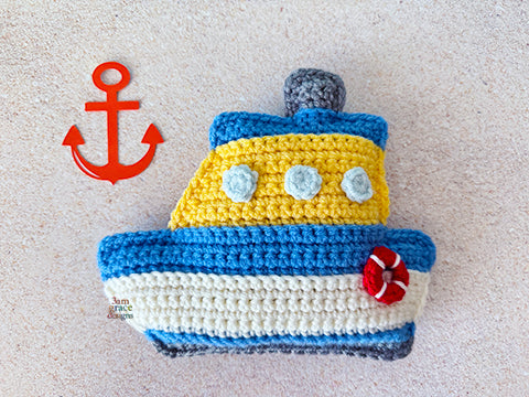Mini Ship Kawaii Cuddler® Crochet Pattern